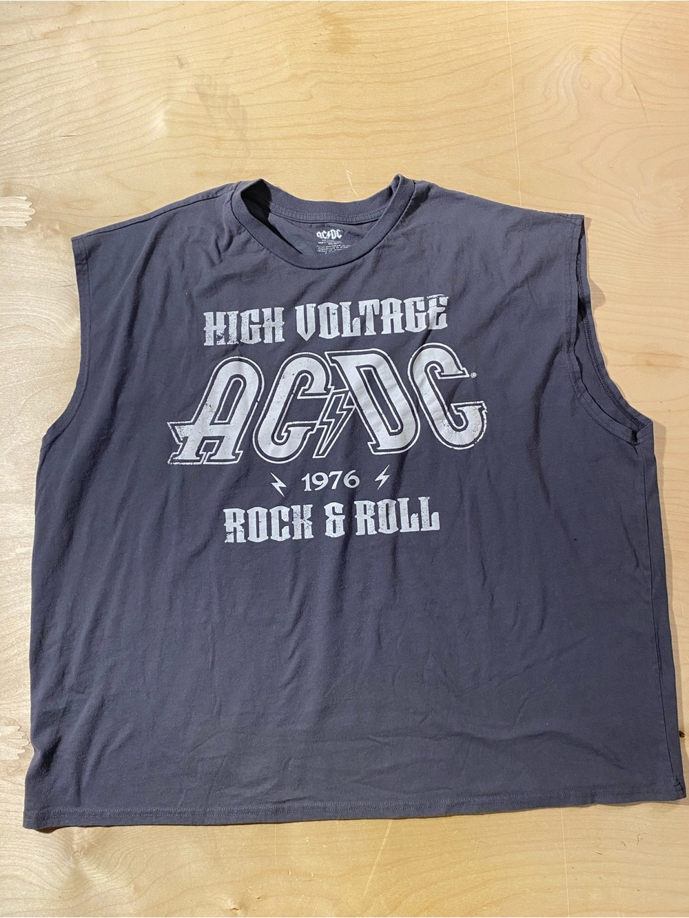 AC/DC Black High Voltage Sleeveless Rock Tank 3XL (Y)